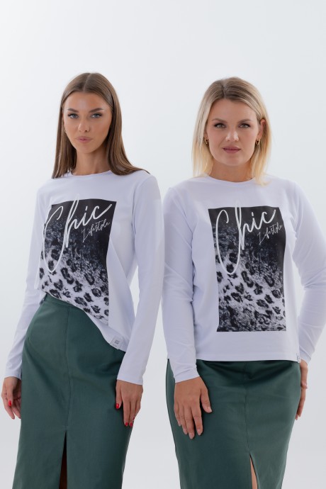 Джемпер (кофта) KIVVIWEAR 4061 71 белый размер 42-58 #4