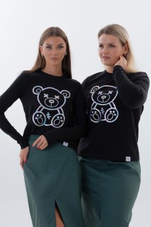Джемпер (кофта) KIVVIWEAR 4061 72 черный #1
