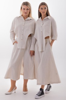 Юбка KIVVIWEAR 4327 01 бежевый #1