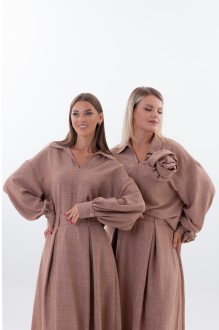 Блузка KIVVIWEAR 4330 01 коричневый #1