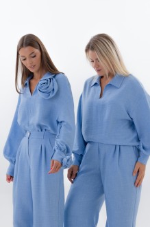 Блузка KIVVIWEAR 4330 03 голубой #1