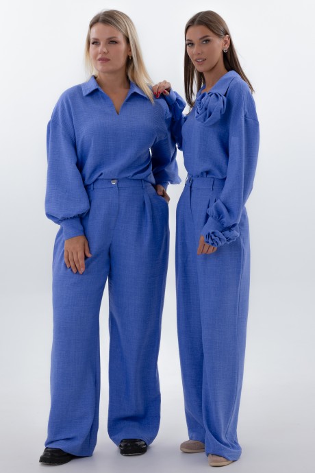 Блузка KIVVIWEAR 4330 06 васильковый размер 42-58 #5