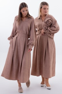 Юбка KIVVIWEAR 4332 01 коричневый #1