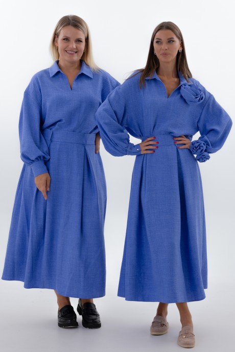 Юбка KIVVIWEAR 4332 06 васильковый размер 42-58 #1