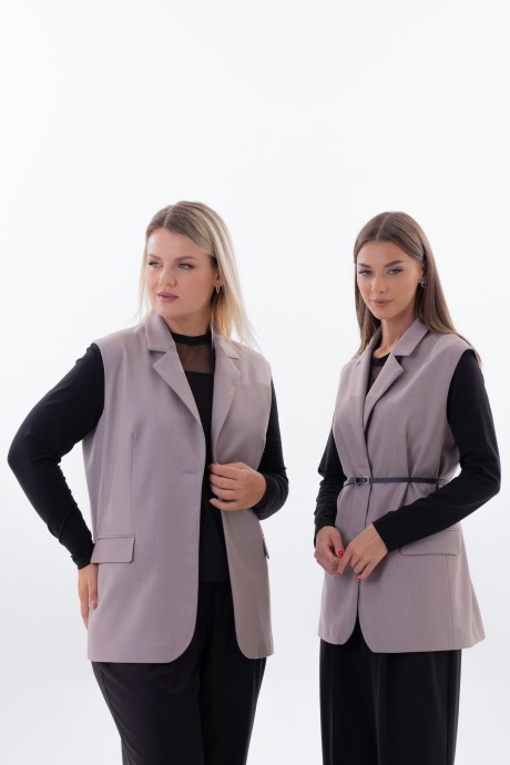 Жилетка KIVVIWEAR 4344 01 капучино размер 42-58 #3