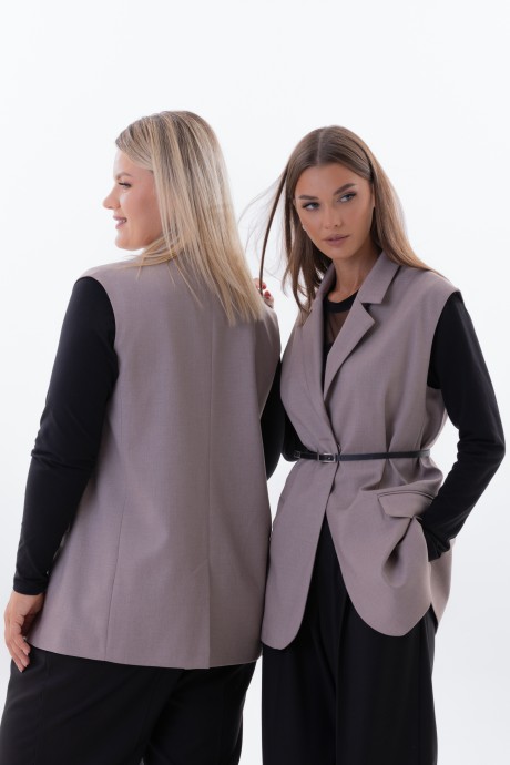 Жилетка KIVVIWEAR 4344 01 капучино размер 42-58 #5