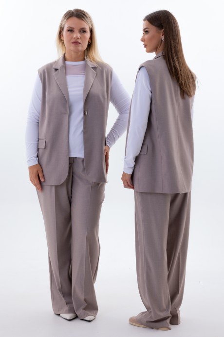Жилетка KIVVIWEAR 4344 01 капучино размер 42-58 #9