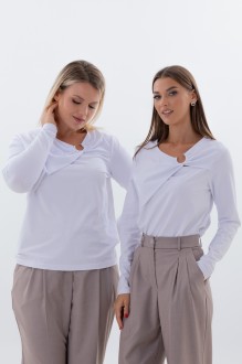 Джемпер (кофта) KIVVIWEAR 4334 03 белый #1