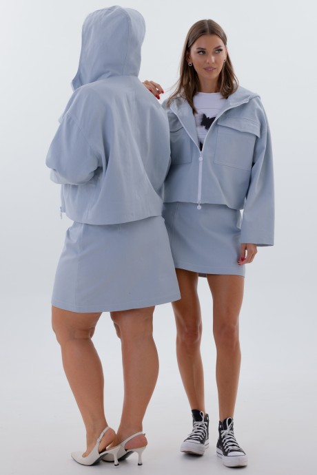 Юбка KIVVIWEAR 4337 03 голубой размер 42-58 #6