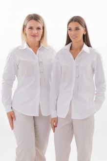 Блузка KIVVIWEAR 4340 02 белый, бежевый #1