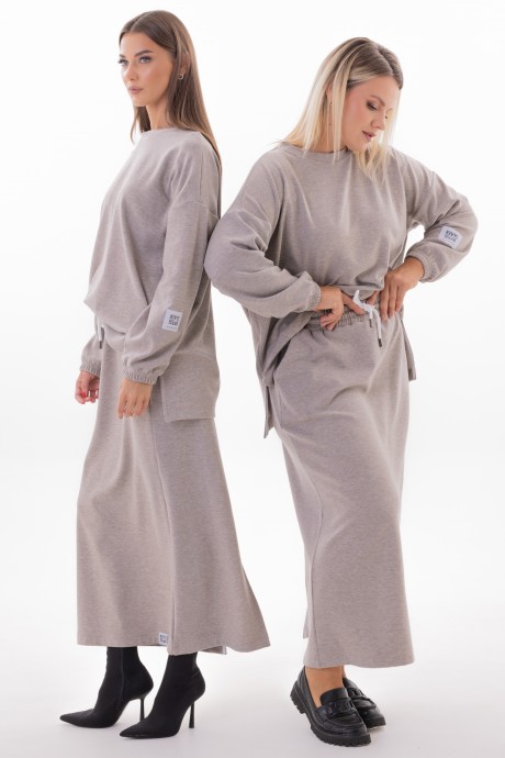 Юбка KIVVIWEAR 4343 01 капучино размер 42-56 #5