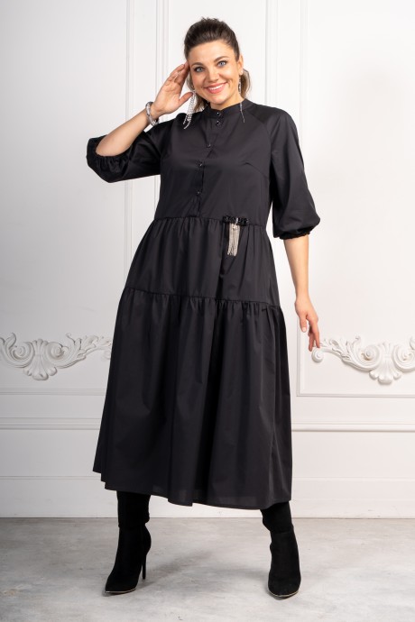 Платье ANDINA 812 черный размер 48-64 #2