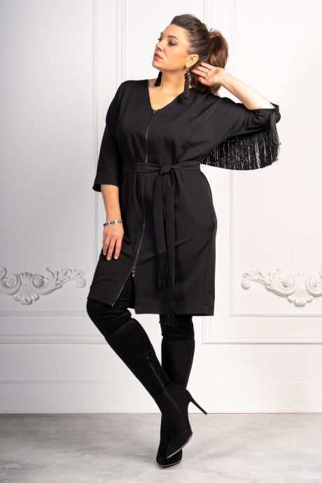 Платье ANDINA 813 черный размер 48-64 #2