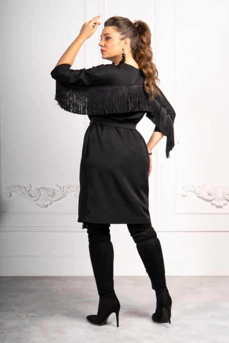 Платье ANDINA 813 черный размер 48-64 #6