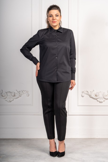 Блузка ANDINA 112 черный размер 48-58 #6