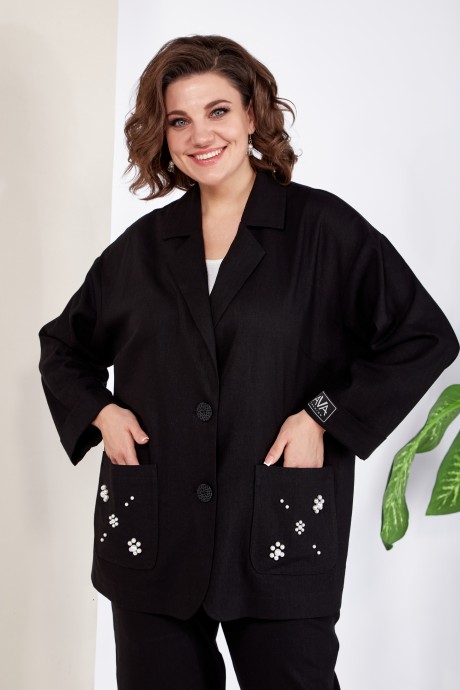 Костюм/комплект AVA FASHION М-042 двойка черный размер 52-56 #4