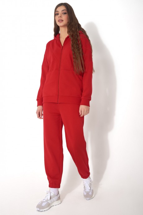 Спортивный костюм GO f3023/11-02 красный размер 42-60 #1