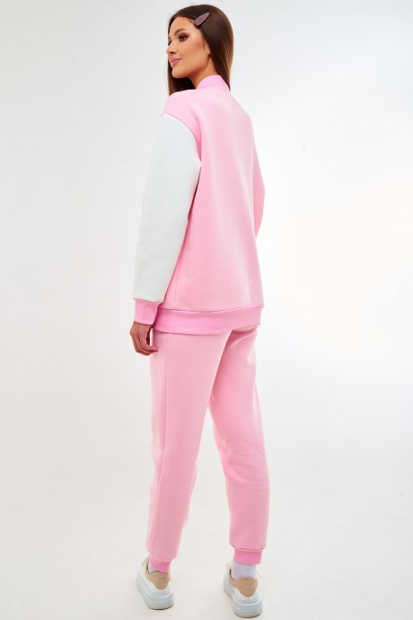 Спортивный костюм GO F3045b/09-01 розовый, белый размер 42-52 #5