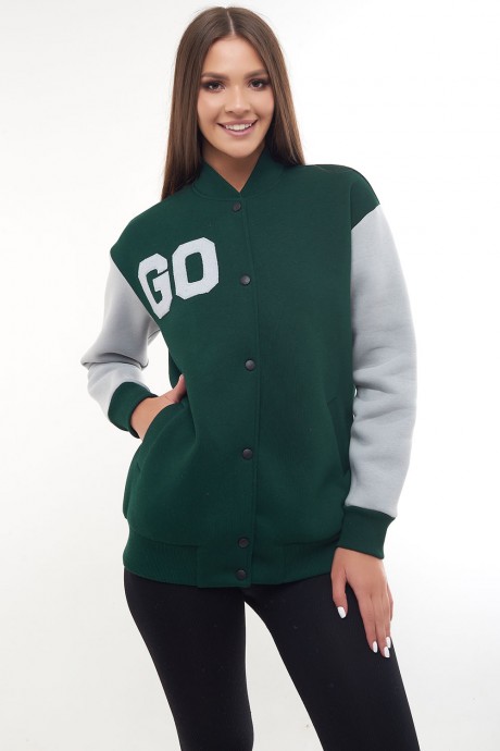 Жакет (пиджак) GO F4045b/25-02 зелёный размер 42-52 #3