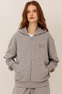Худи GO F4119 /50-04 серый меланж