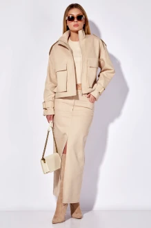 Юбочный костюм LEANNA-STYLE 9014 двойка бежевый