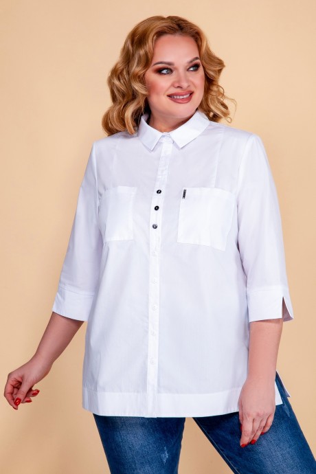 Блузка Lanetta 408 Белый размер 48-62 #5