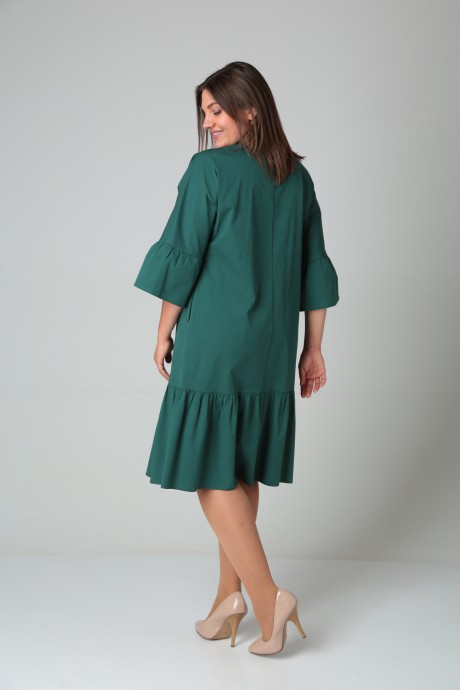 Платье КаринаДелюкс 1056 изумрудный размер 50-56 #6