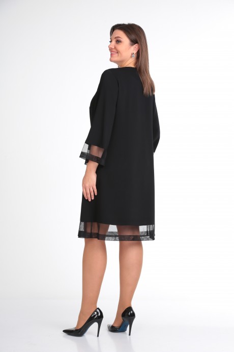 Платье КаринаДелюкс 55 черный размер 50-54 #6