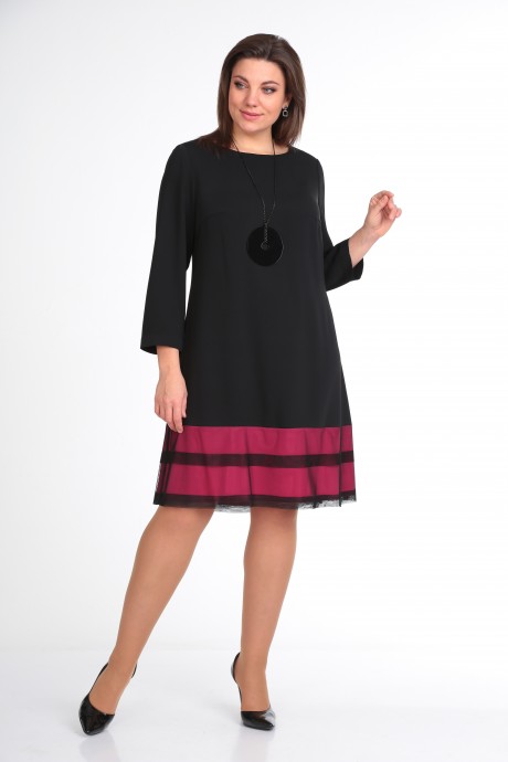 Платье КаринаДелюкс 63 черный размер 50-54 #2