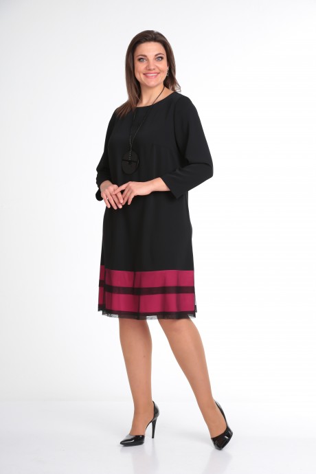 Платье КаринаДелюкс 63 черный размер 50-54 #3