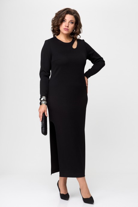 Платье КаринаДелюкс 1175 черный размер 50-54 #1