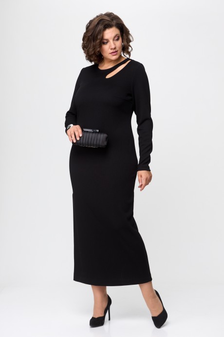 Платье КаринаДелюкс 1175 черный размер 50-54 #2