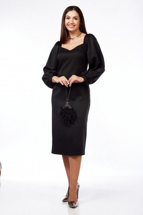 Вечернее платье КаринаДелюкс 1179 черный размер 50-54 #2