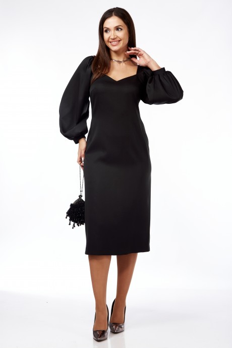 Вечернее платье КаринаДелюкс 1179 черный размер 50-54 #3