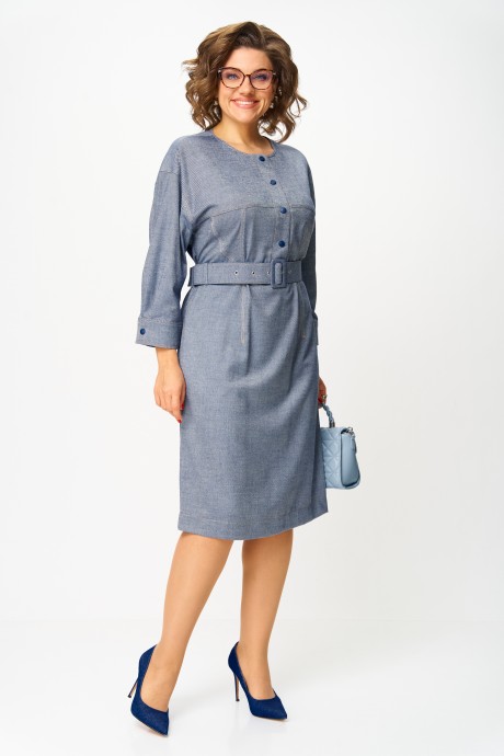 Платье КаринаДелюкс М-1369 деним размер 48-54 #1