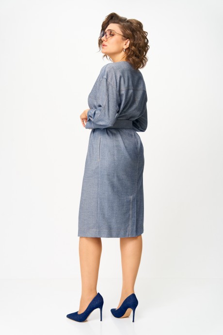Платье КаринаДелюкс М-1369 деним размер 48-54 #6