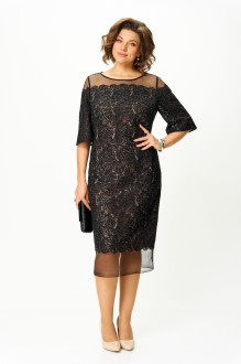 Вечернее платье КаринаДелюкс М-1403 черный