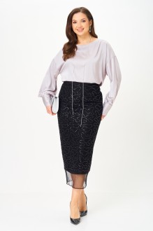 Костюм/комплект КаринаДелюкс М-1416 двойка черный, серый