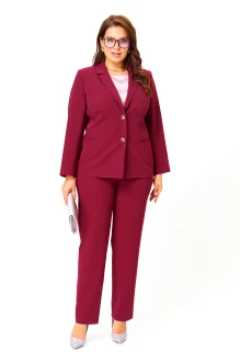 Брючный костюм КаринаДелюкс М-1407 тройка бордо