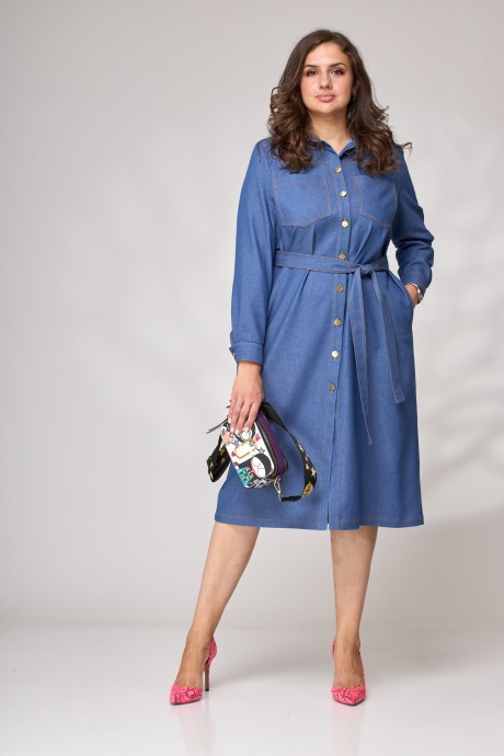 Платье ANDINA CITY 8001 синий размер 50-60 #1