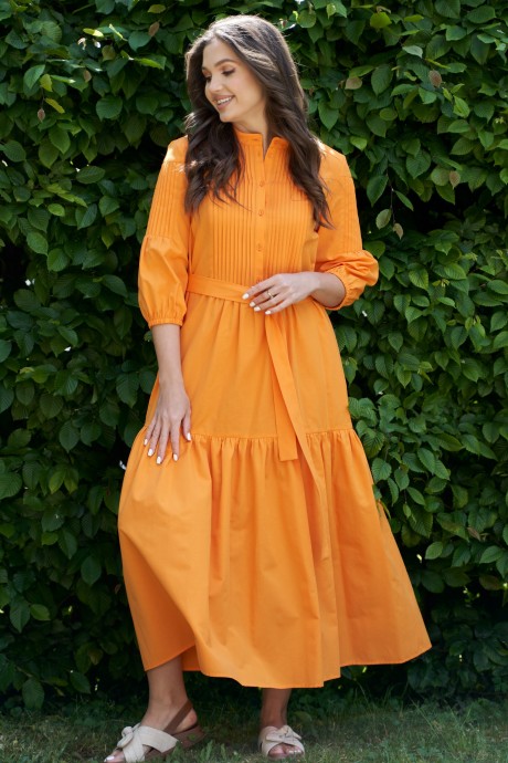 Платье ANDINA CITY 8011-23 оранжевый размер 46-62 #2