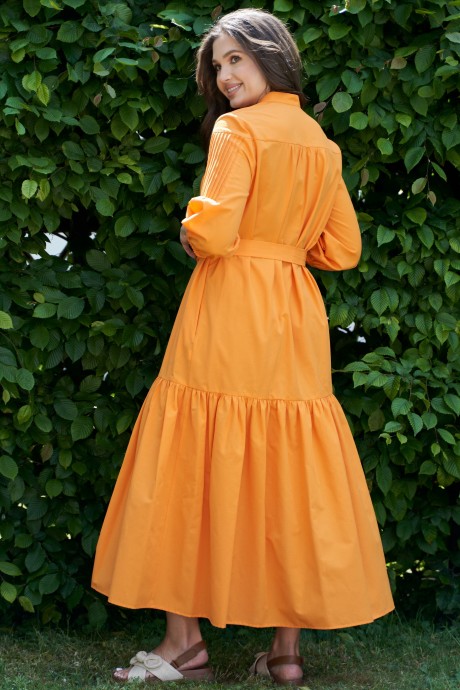 Платье ANDINA CITY 8011-23 оранжевый размер 46-62 #4