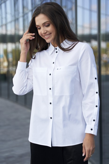 Блузка ANDINA CITY 5009 белый размер 44-60 #1