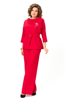 Брючный костюм ANDINA CITY 9091 двойка красный