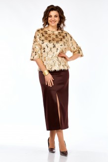 Костюм/комплект hOla_la Л433 золото-коричневый