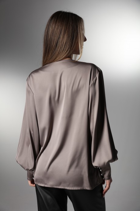 Блузка LM Блуза ВИ 1618 серый размер 42-60 #4