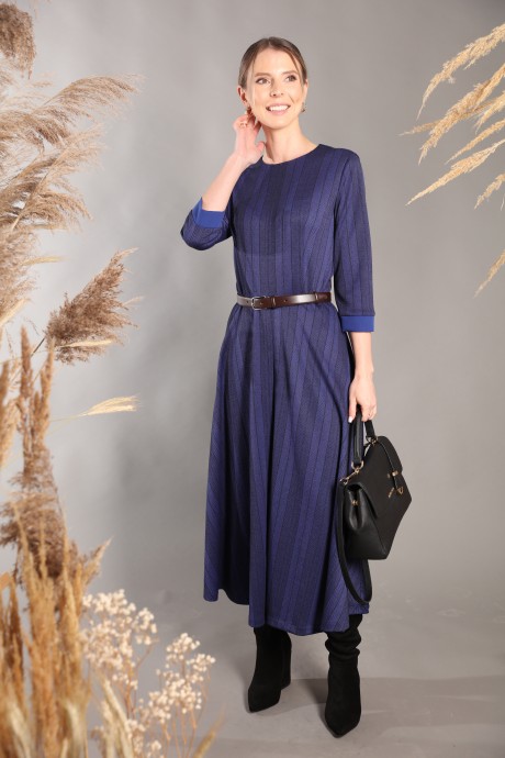 Платье LM ВИ 3091 синий размер 42-58 #1