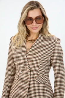 Жакет (пиджак) LM М136 принт клетка