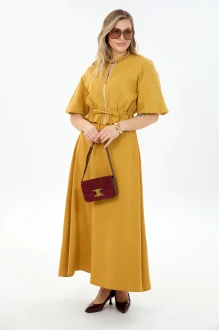 Юбочный костюм LM К1340114 горчичный