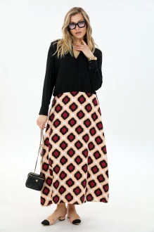 Юбочный костюм LM К1870114 принт ромбы